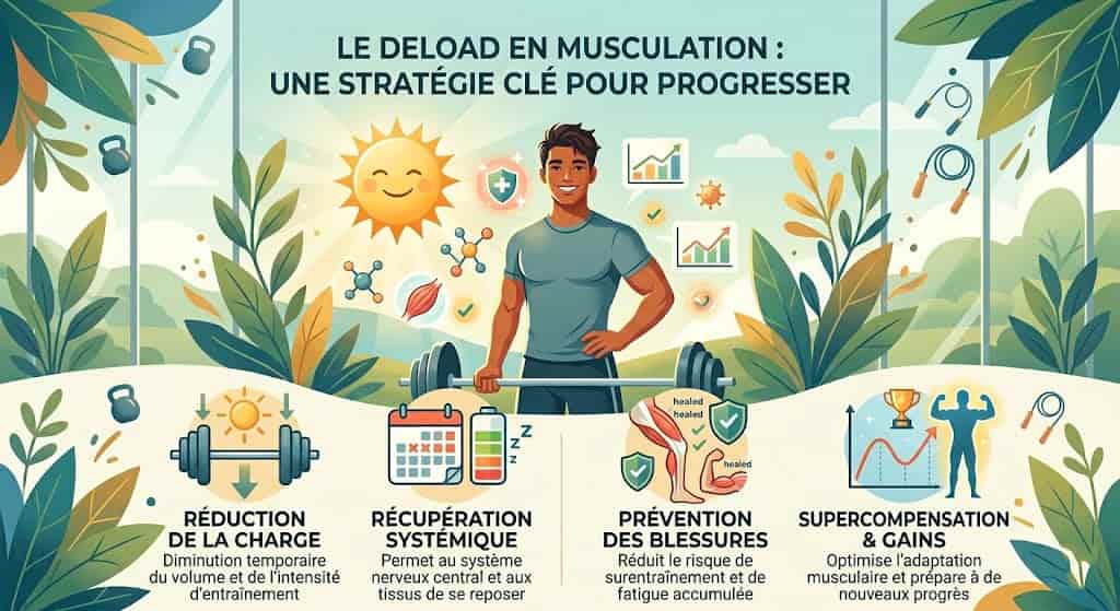 Illustration : Deload et semaine de décharge : quand, comment et pourquoi c'est obligatoire