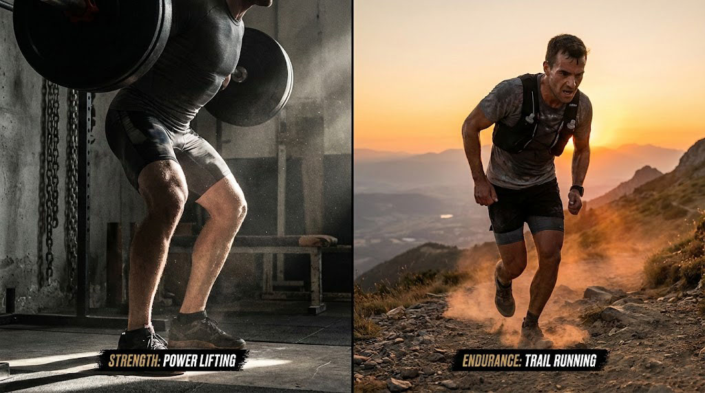 Athlète hybride combinant musculation et running
