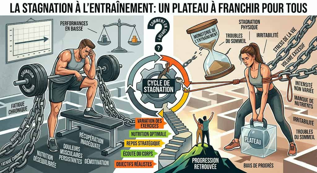 Illustration : Stagnation musculation et perte de poids : exploser vos paliers