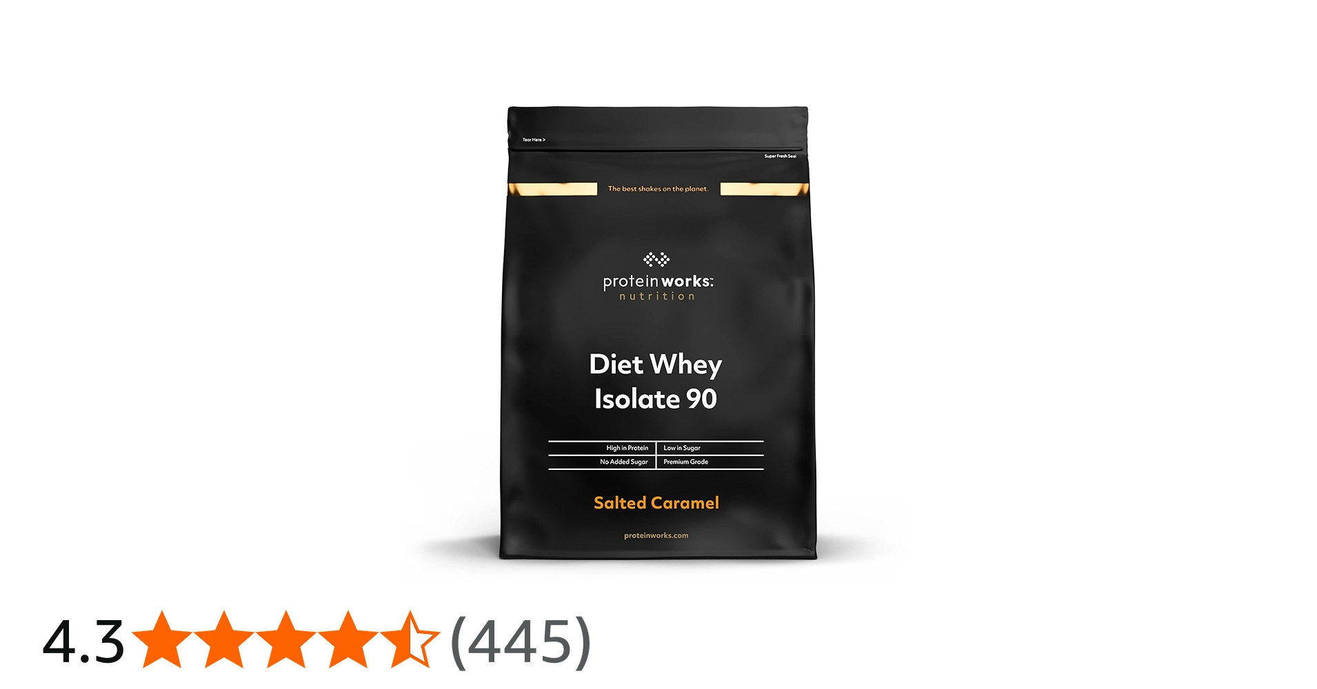 Protéine en poudre Diet Whey Isolate 90 2kg de la marque The Protein Works