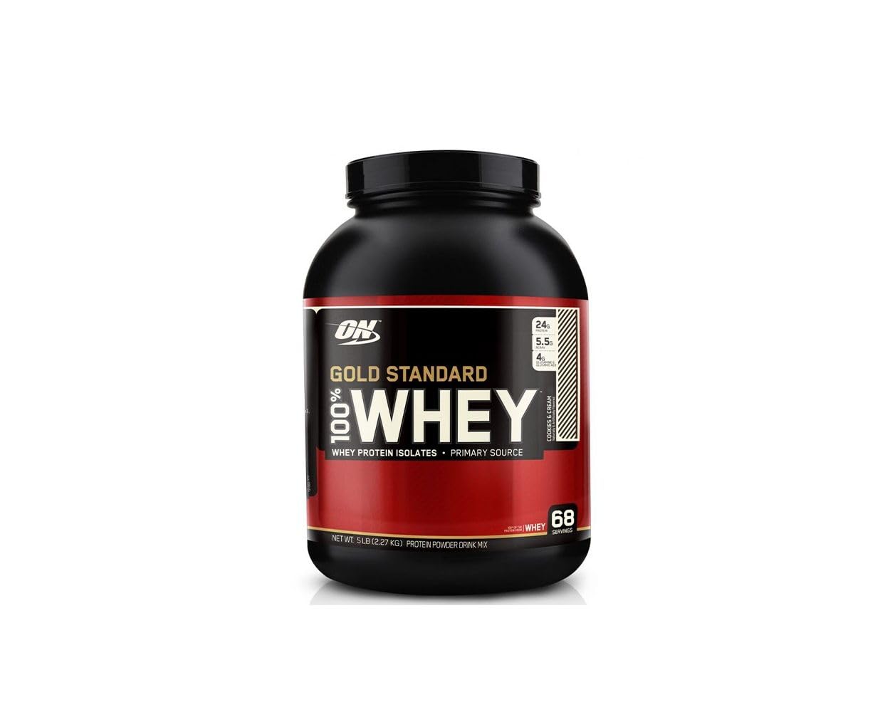 Protéine en poudre Gold Standard 100% Whey 2.27kg de la marque Optimum Nutrition