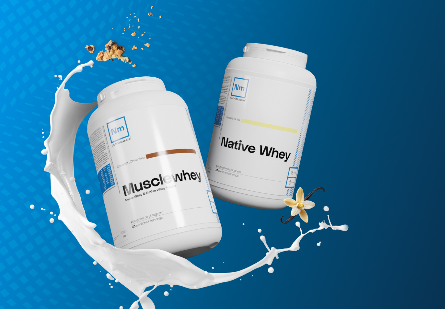 Protéine en poudre Musclewhey 2.25kg de la marque Nutrimuscle