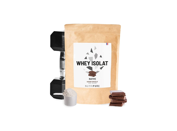 Protéine en poudre Whey Isolate Native 2kg de la marque Nutripure