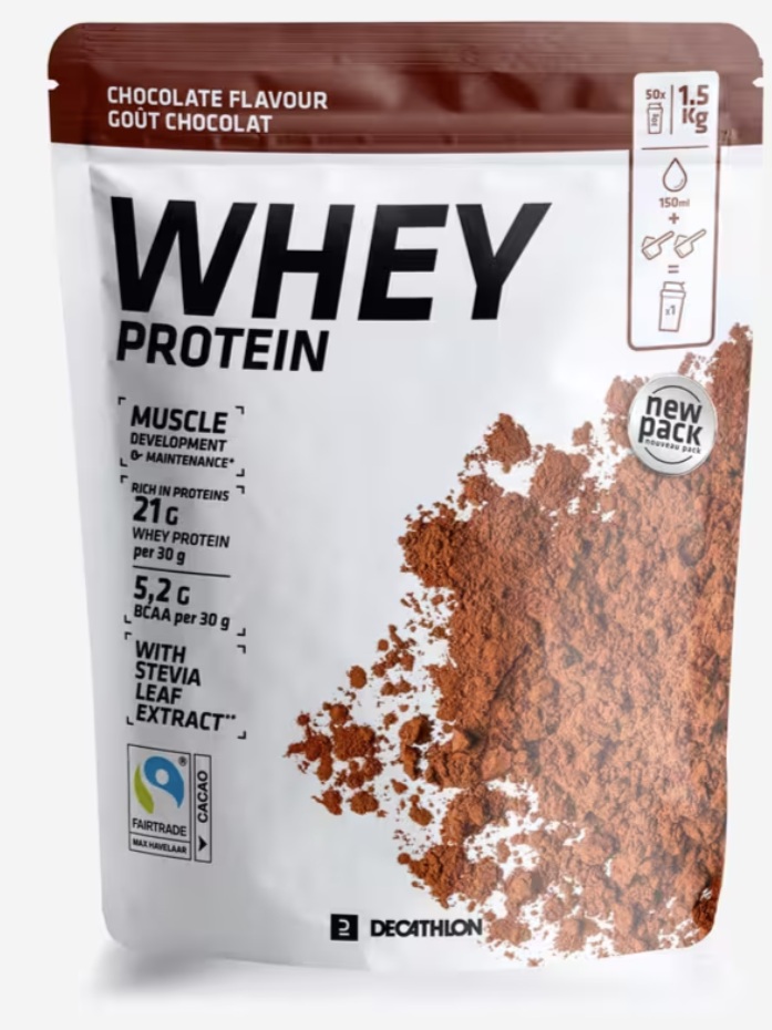Protéine en poudre Pure whey protéine 100% isolat chocolat 2kg de la marque Decathlon (Domyos)