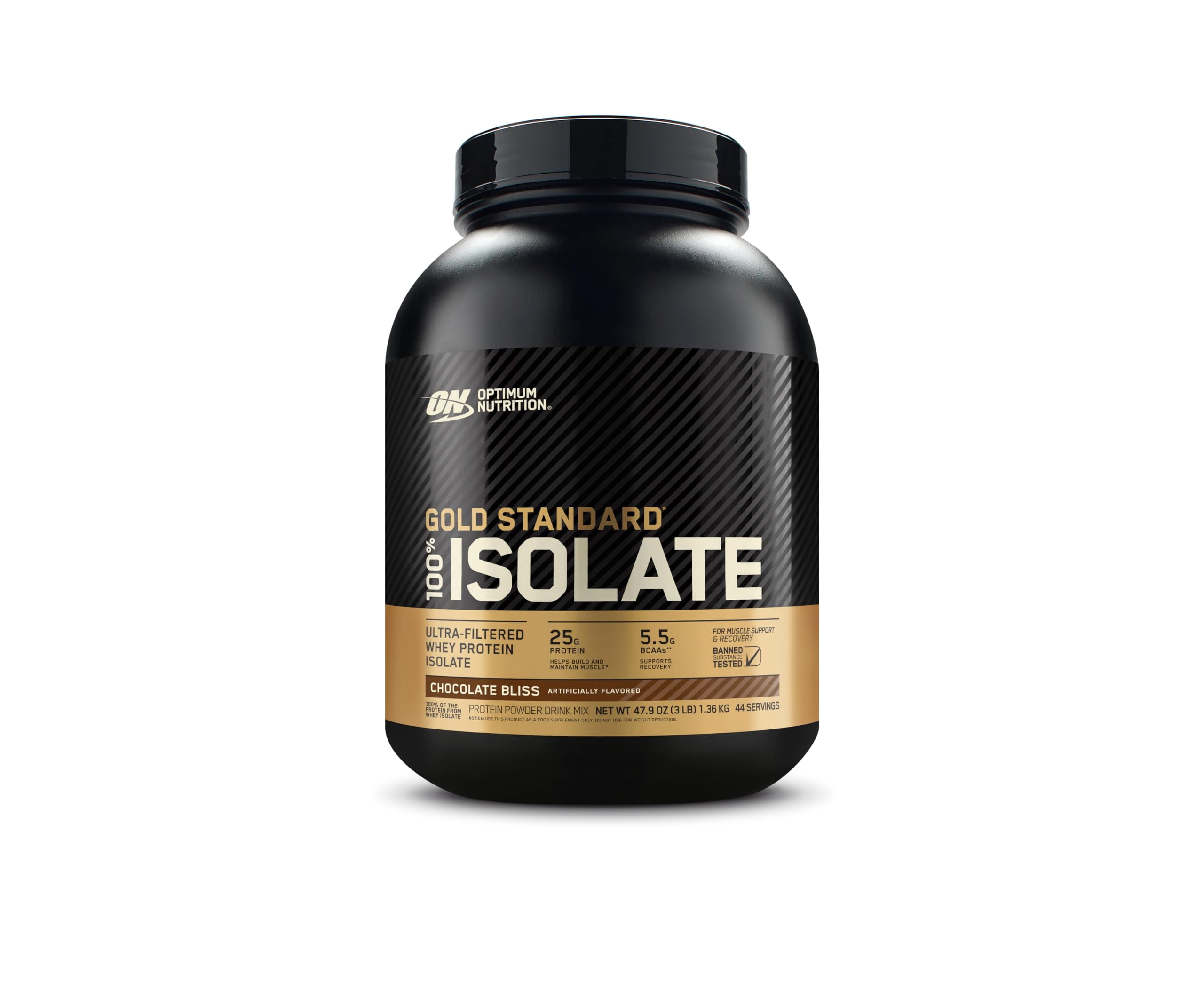 Protéine en poudre Gold Standard 100% Isolate 2.27kg de la marque Optimum Nutrition
