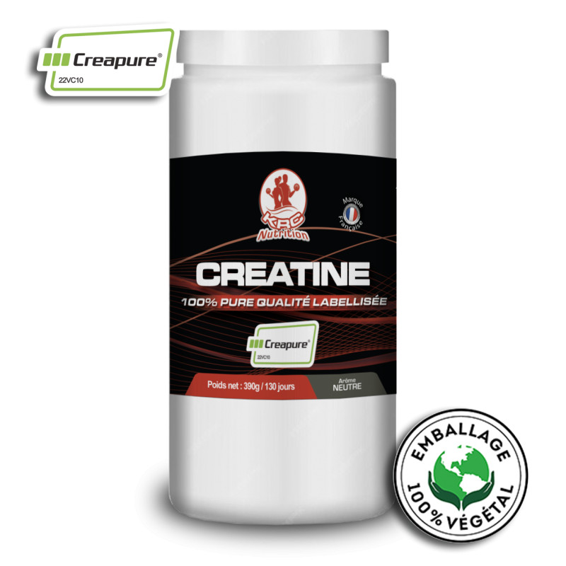 Protéine en poudre Créatine neutre Creapure 390g de la marque KRC Nutrition