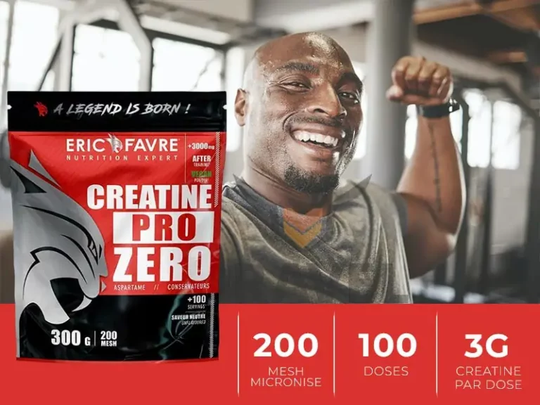 Protéine en poudre Creatine Pure Zero 1kg de la marque Eric Favre