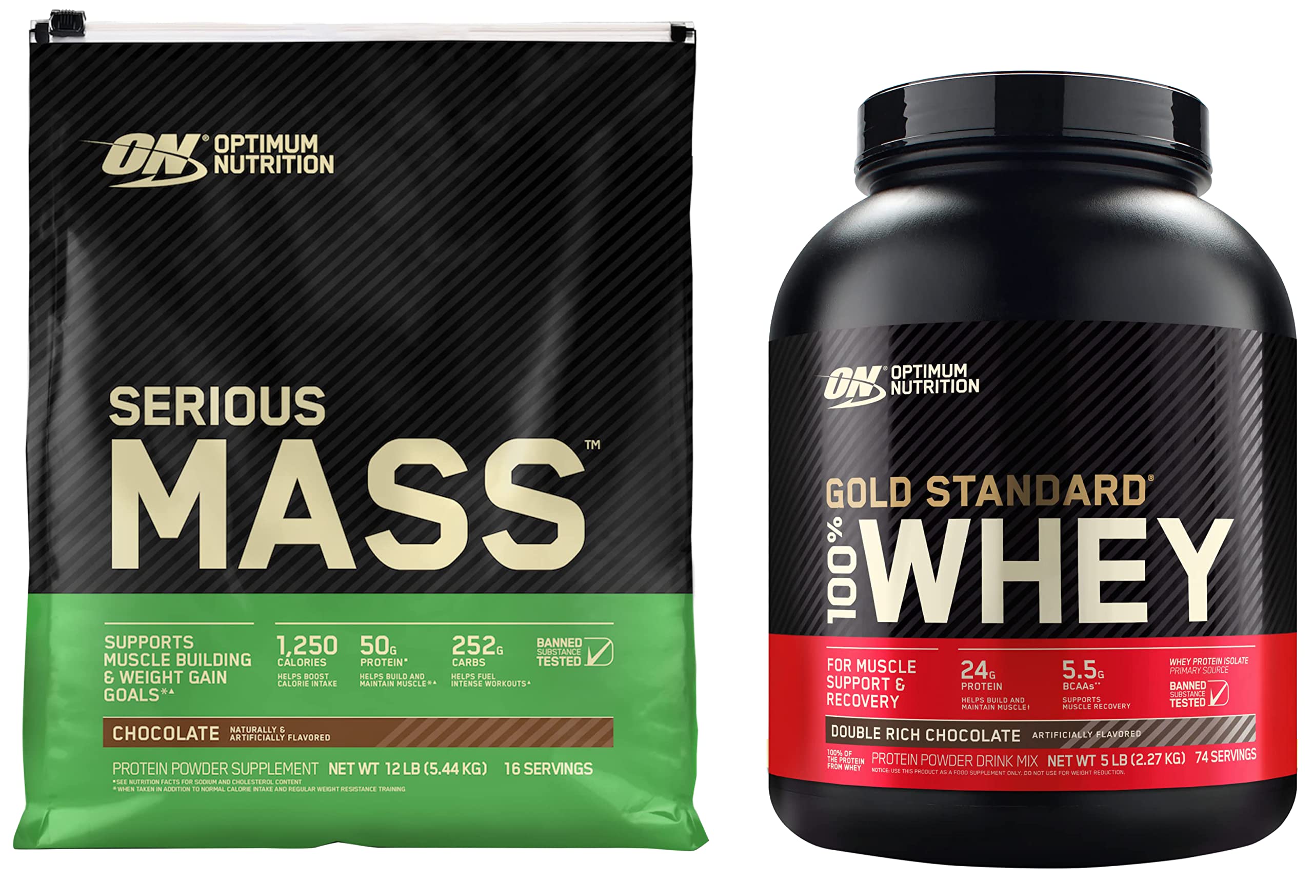 Protéine en poudre Serious Mass 2.73kg de la marque Optimum Nutrition